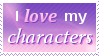 i love my characters